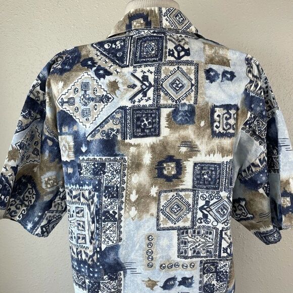 Vintage Caribou Button Down Short Sleeve Shirt EUC - Picture 6 of 8